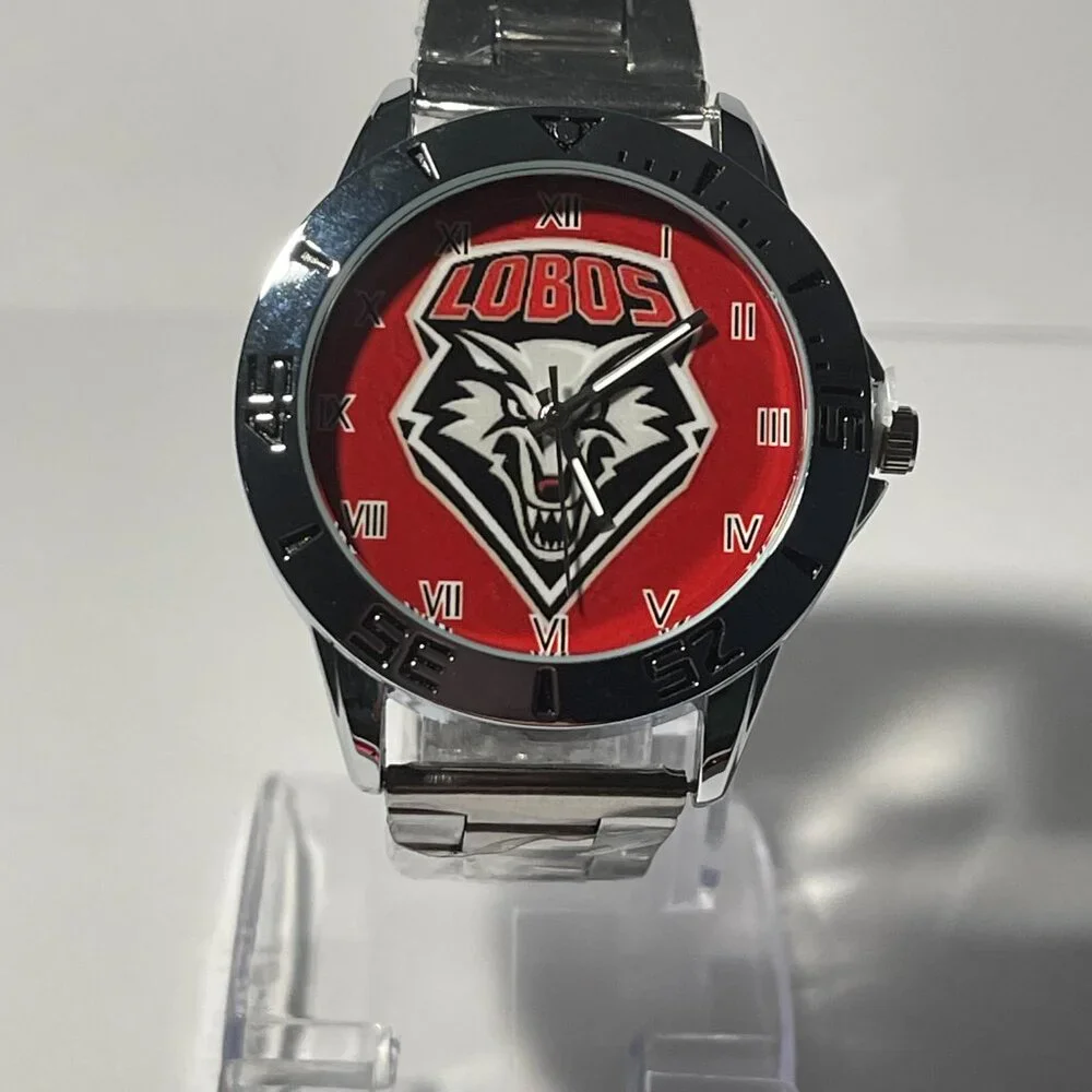 New Mexico Lobos NCAA Stainless-Steel Watch NEW